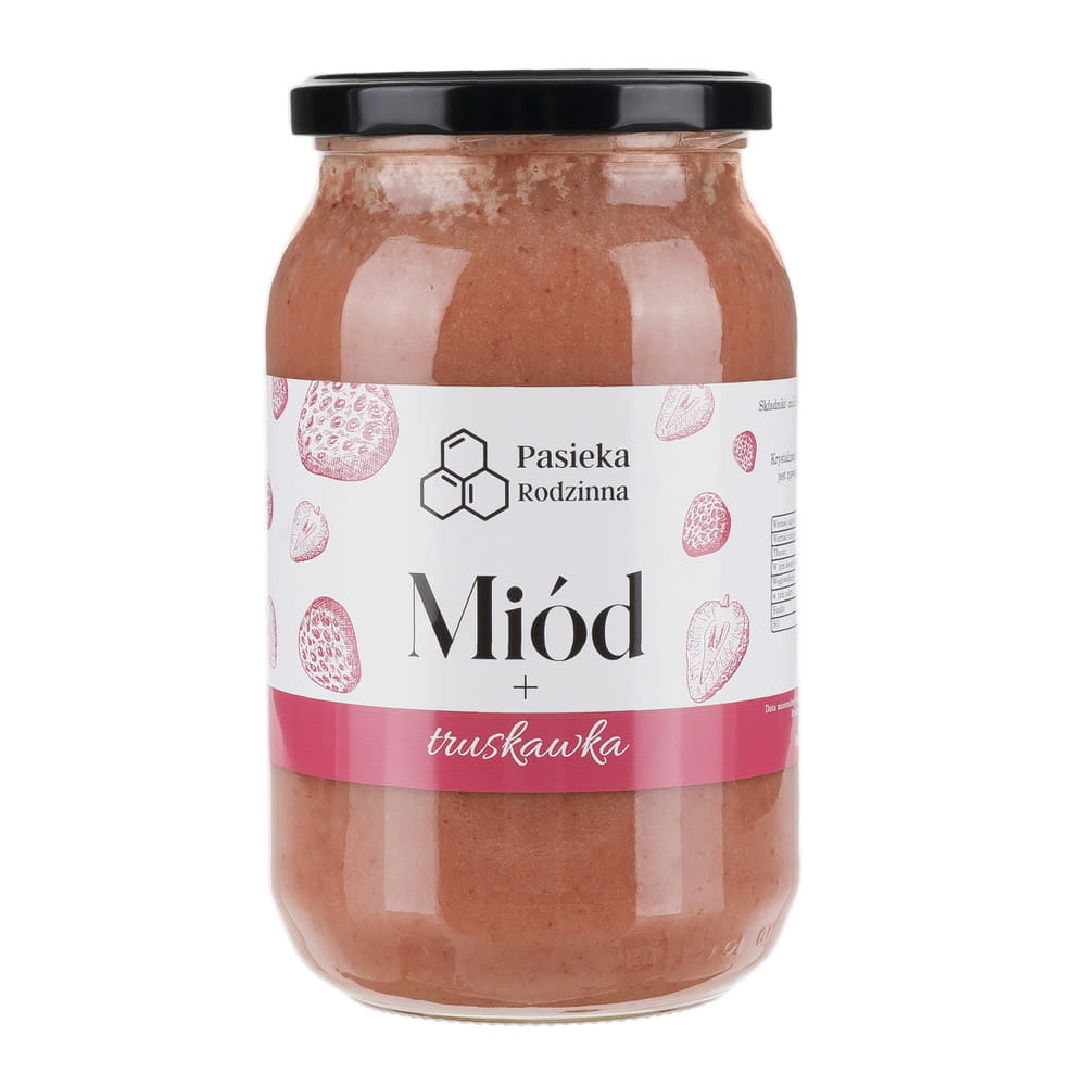 Miód z truskawką 1150g