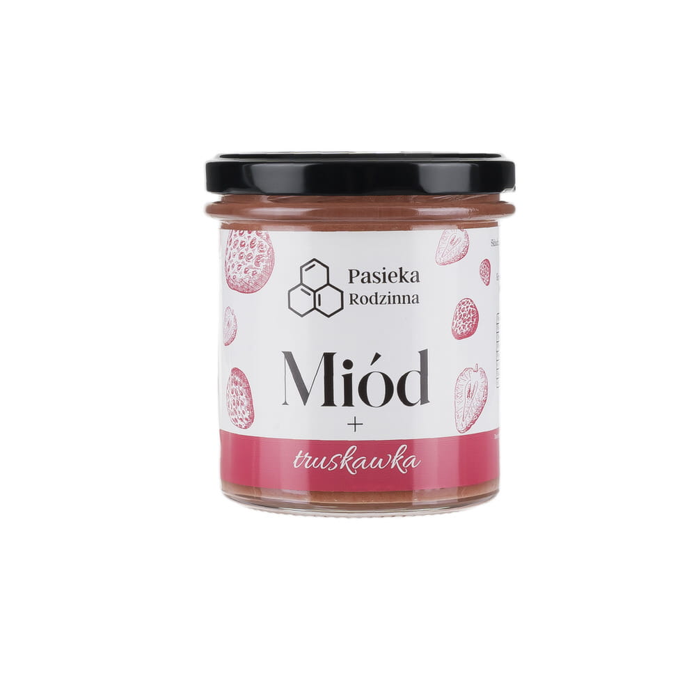 Miód z truskawką 410g