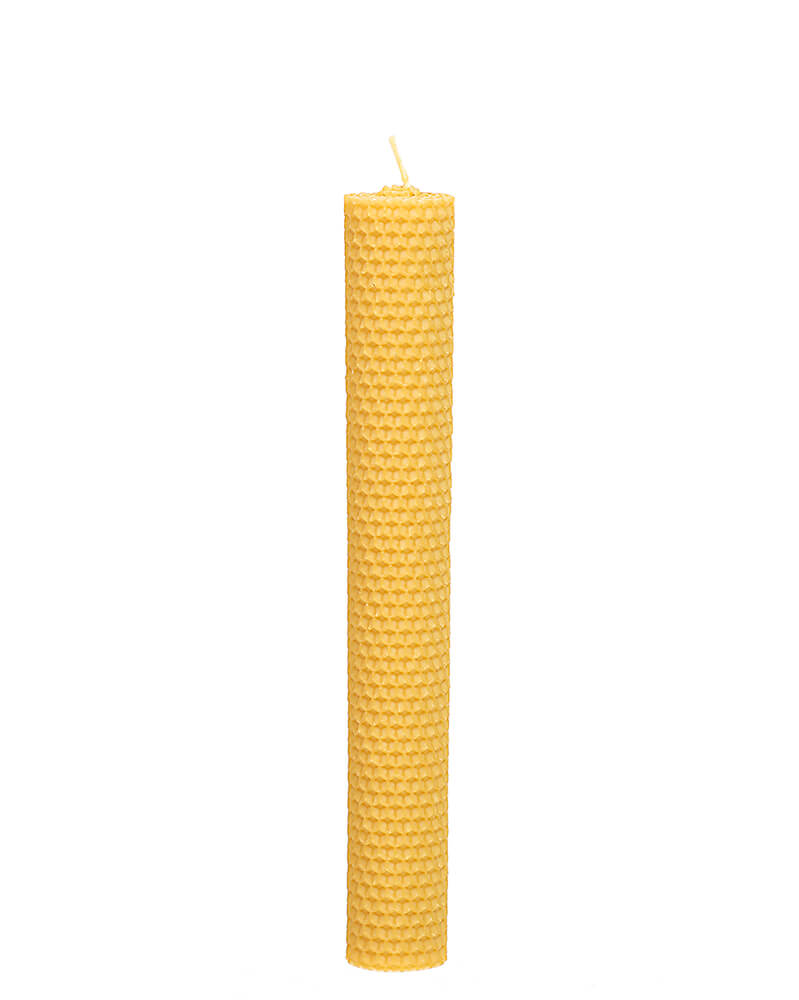 Świeca zwijana z wosku pszczelego 26/3 cm