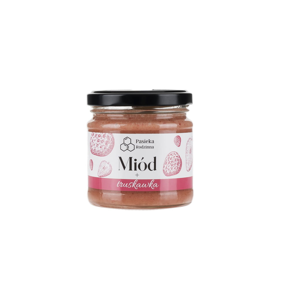 Miód z truskawką 240g